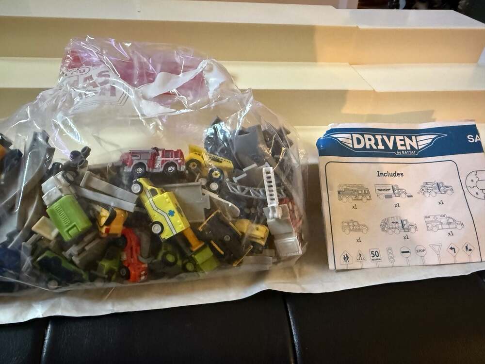 Driven By Battat large LOT Pocket Series and Mini vehicles and Roads